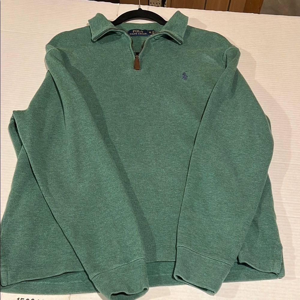 Polo Ralph Lauren Quarter-Zip. Dark Green. Size Medium
